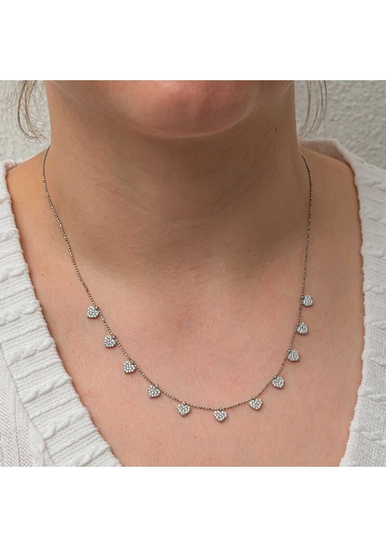 Gümüş Kalpli Şans Kadın Kolye fırsatları