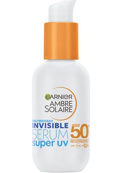 4 Adet Garnier Ambre Solaire Invisible Serum Super Uv Günlük Güneş Koruyucu Serum