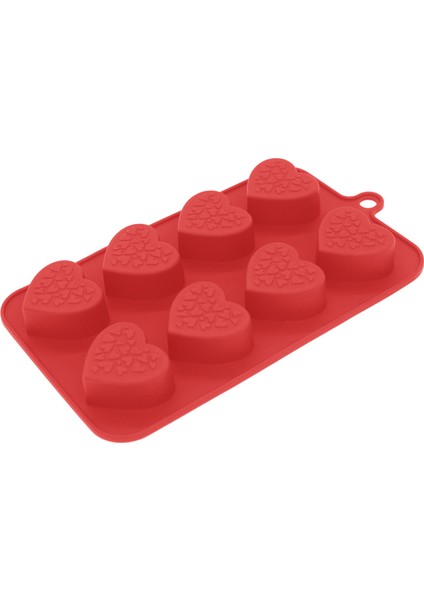 Kalpli Silikon Çikolata Kalıbı 3 Adet