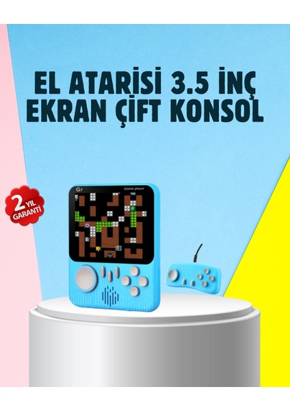 666 Klasik Oyunlu Mini Retro Konsol – Büyük Ekran Desteği - M378B882-N17378