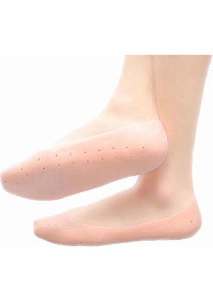 1 Çift Silikon Hava Alır Patik + Ayak Vurma Önleyici Silikon 2li XYZ456 modelleri