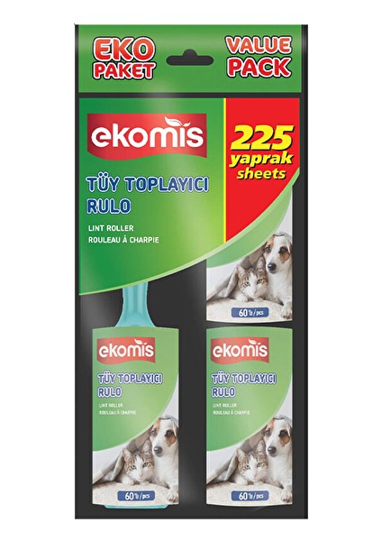 4 Adet Ekomis Tüy Toplayıcı 225 Li