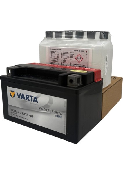 Narva AGM YTX7A-BS 12V 6 Ah 105A Motosiklet Aküsü