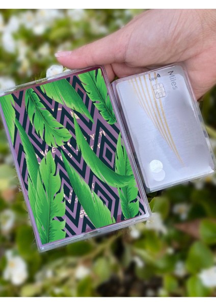 Garden Desenli Universal Şeffaf Pasaport Kılıfı Model Tüm Ülke Pasaportlarına Uygun