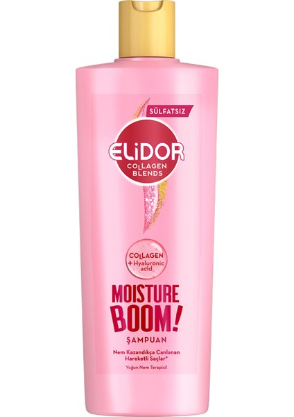 Sülfatsız Saç Bakım Şampuanı Moisture Boom 350 ml 2 Adet