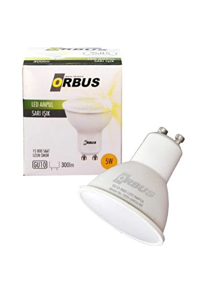 4 Adet Orbus Spot Ampül Beyaz 5W 6500K