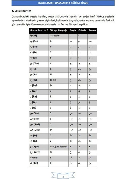 Uygulamalı Osmanlıca Eğitim Kitabı modelleri