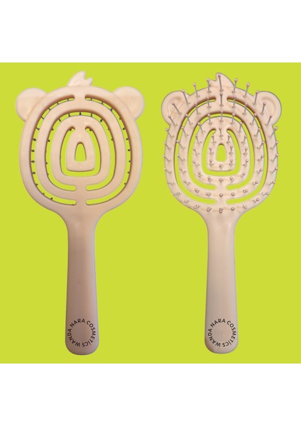 Çocuk Saç Fırçası – Mavi & Pembe | 2-7 Yaş Arası, Orta Sertlikte 1 Ad