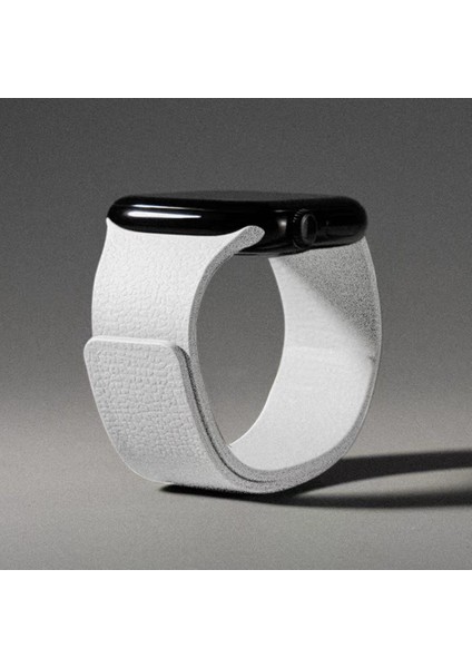 Apple Watch Series 11/10(42MM)/9/8/7/SE3/SE2/SE Uyumlu 38/40/41MM Deri Görünümlü Yumuşak Dokulu Manyetik Mıknatıslı Kordon