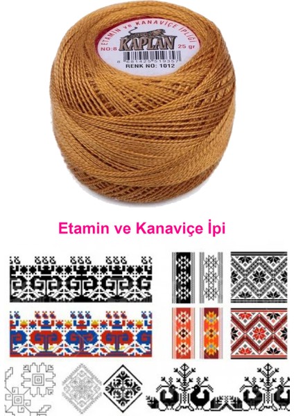Kaplan Etamin ve Kanaviçe Ipi 8 No Kod/renk: 1012 - Royaleks fiyatları