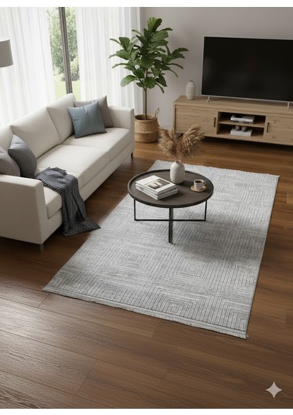 Imaj Akrilik Modern Dokuma Kaymaz Makine Halısı