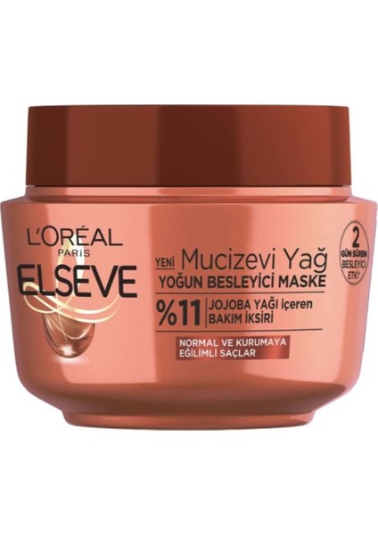 L'oréal Paris Elseve 6 Mucizevi Yağ Besleyici Maske 300 ml 3 Adet