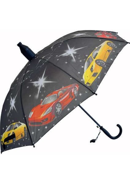 Katlanabilen Koruma Kılıflı Bardaklı Düdüklü 70 Cm! Siyah Erkek Çocuk Şemsiyesi fiyatları