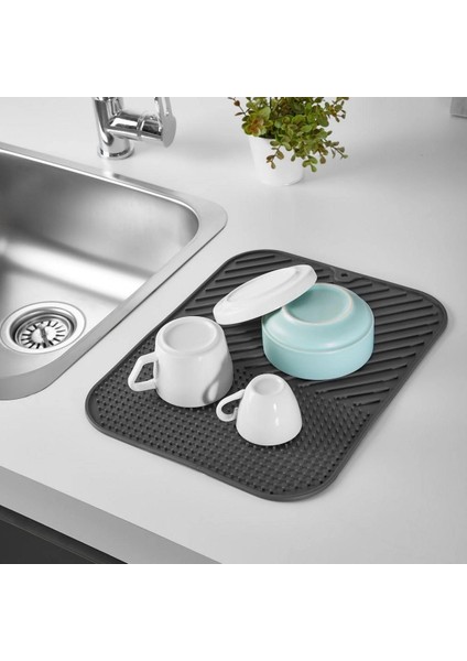 Silikon Kaydırmaz Mutfak Için Bulaşık Matı, Çok Amaçlı Kurutmalık 36X28CM (5324) fiyatları