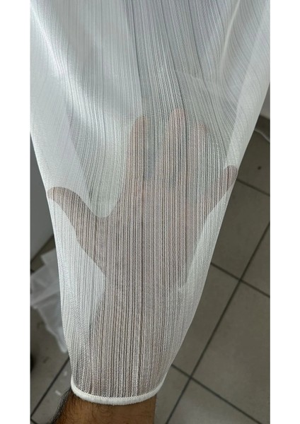 Inci Kar 600 Tül Perde | Ağır Gramajlı, 1/3 Sık Pileli, Ütü Gerektirmez L Tüm Odalara Uygun