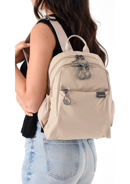 Sanmorris Suya Dayanıklı Paraşüt Kumaş 4 Gözlü Tablet Bölmeli Günlük Kullanıım Sırt Çantası