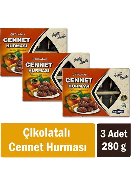 Çikolatalı Cennet Hurması 240 gr x 3 Adet