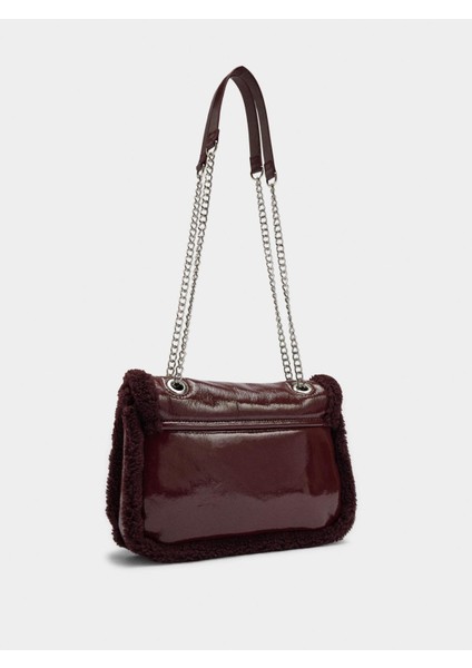 Suni Kürk Kenarlı Omuz Çantası fırsatları