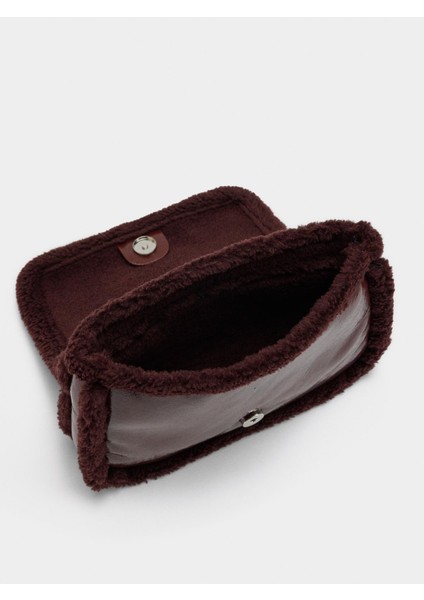 Suni Kürk Kenarlı Omuz Çantası indirimleri