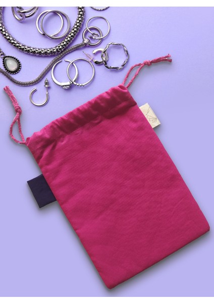 Takı Kesesi Pembe Seyahat Makyaj Çok Amaçlı Çanta 12.5X18CM fırsatları