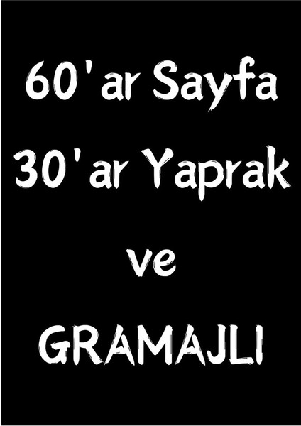 Kişiye Özel Siyah Sayfalı Defter A4-A5 (60 Sayfa) Beyaz Kalem Hediyeli fırsatları