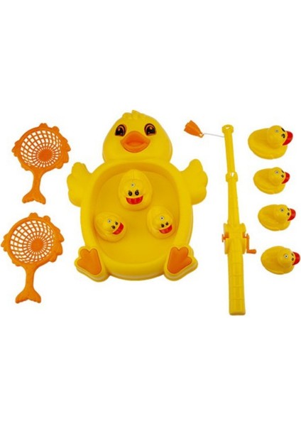 Ördek Yakalama Oyunu 11 Parça Mıknatıslı Balık Olta Oyuncak Seti - Havuz Banyo Oyuncağı indirimleri