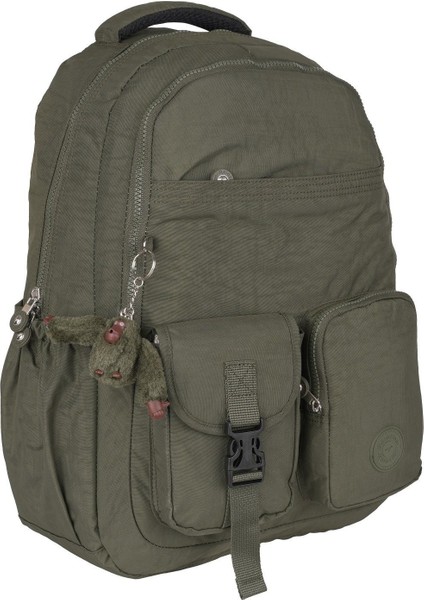 Relaxion Suya Dayanıklı Klinkır Kumaş 9 Bölmeli Geniş Hacimli Okul Günlük Spor Seyahat Sırt Çantası