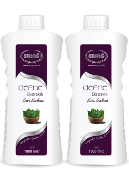 Defne Ekstraktlı Sıvı Sabun 1000 ml 2 Adet