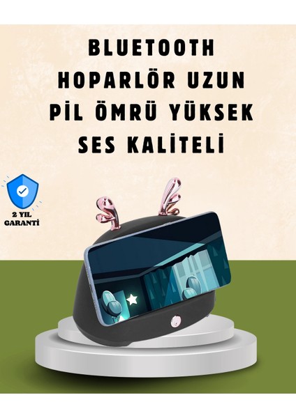 Kablosuz Indüksiyonlu Telefon Tutucu & Hoparlör – Net Ses, Kolay Kullanım