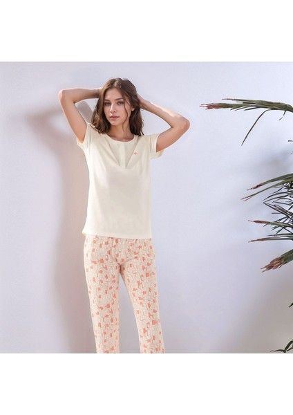 Kadın Giyim Kısa Kollu Ikili Pijama Takımı LL.AR01.NE00.TT10 fiyatları