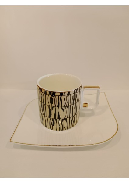 Luxury Gold Bone Porselen Kahve Fincan Takımı 410GLD02