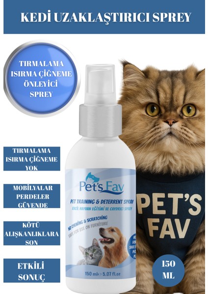 Kedi Tuvalet Eğitimi, Doğal Uzaklaştırıcı Sprey, Caydırıcı, Tırmalama ve Isırma Önleyici fırsatları