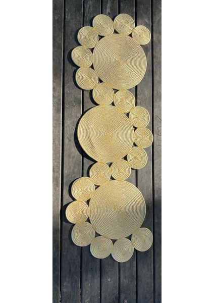 Jüt, Hasır, Dekoratif Masa Örtüsü, Runner, Amerikan Servis, Sehpa Örtüsü fiyatları