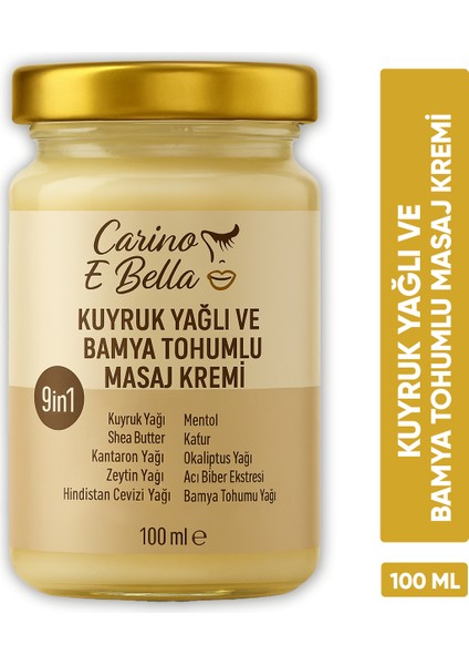 Kuyruk Yağlı ve Bamya Tohumlu Akıllı Masaj Kremi 100ML