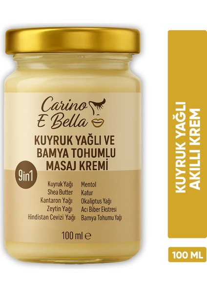 Kuyruk Yağlı ve Bamya Tohumlu Akıllı Masaj Kremi 100ML fiyatları