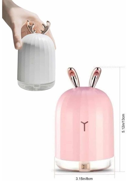 Aromaterapi Hava Nemlendirici Dekoratif USB Şarjlı Tavşan Nemlendirici - T803G097-Z92803 indirimleri