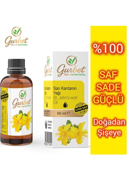 Sarı Kantaron Yağı %100 Saf Doğal Seyreltilmemiş 50 ml (St.john's Wort Oil)