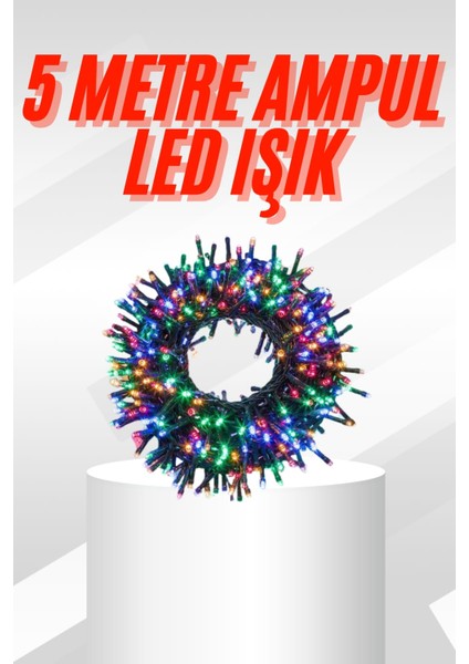 Karışık Renk Pilli LED Işık Çok Fonksiyonlu Enerji Tasarruflu 5 Metre - M869B690-N73869