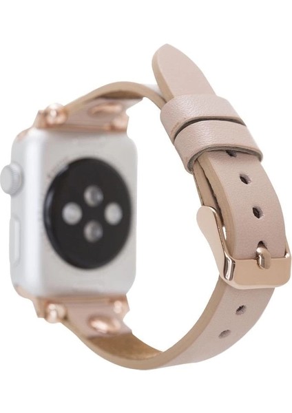 Apple Watch Uyumlu Deri Kordon 38-40-41MM Rg Nu1 Pembe fiyatları