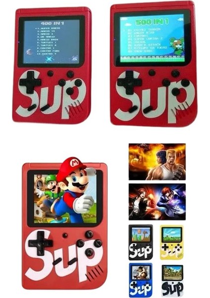Sup Atari Retro 400 Nostalji Oyunlu Mini Atari Taşınabilir Oyun Konsolu - M596B805-N20596
