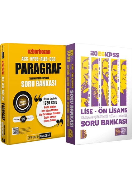 2026 Kpss Lise Ön Lisans Tüm Dersler Soru - 2026 Kpss Ezberbozan Paragraf Çözümlü Soru