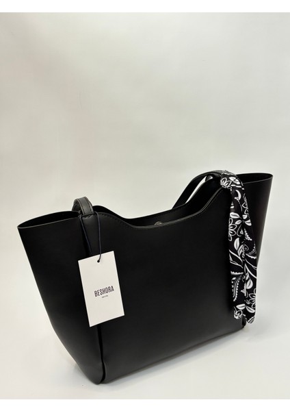 Elena Siyah Mat Fermuar Detaylı Kadın Omuz Çantası indirimleri