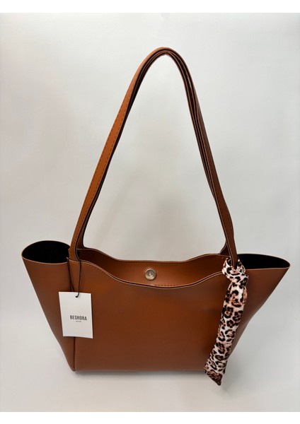 Elena Taba Mat Fermuar Detaylı Kadın Omuz Çantası