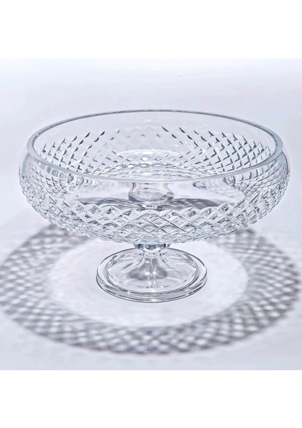 28CM Karizma Ayaklı Meyvelik Sunumluk Lüks Kesme Kristal indirimleri