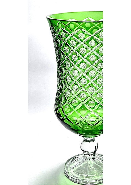 El Yapımı Kristal Desenli Lüks Saray Yeşil Dekoratif Vazo fırsatları