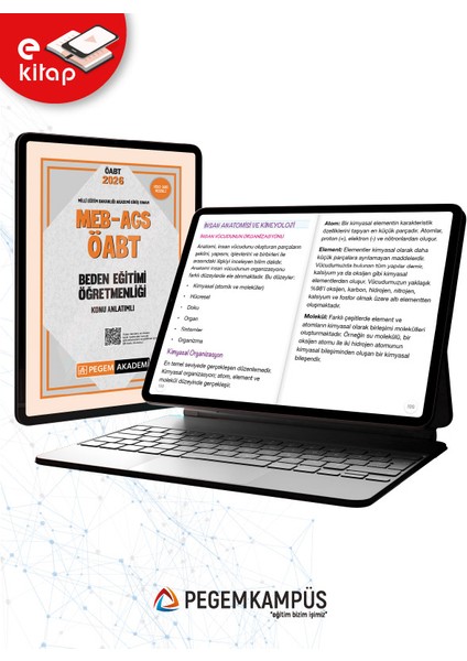 2026 Meb-Ags Öabt Beden Eğitimi Öğretmenliği Konu Anlatımlı E-Kit modelleri