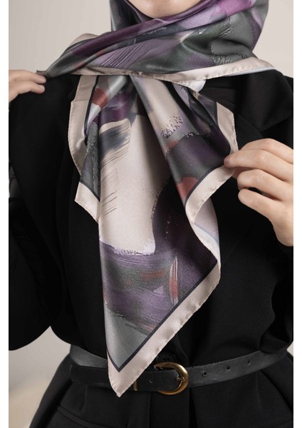 Dijital Kristal Desenli Eşarp 95x95 – Pastel Desen-2 fırsatları