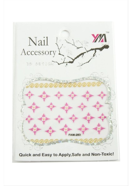 Çiçek Tırnak Aksesuarı Tattoo Sticker