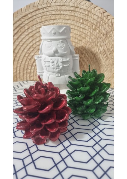 Çam Kozalak 2 Li Mum Seti fırsatları