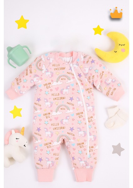 2-9 Yaş 2.5 Tog Kalın Elyaf Dolgulu Premium Kalite Çocuk Uyku Tulumu Pembe Unicorn 23504 fırsatları